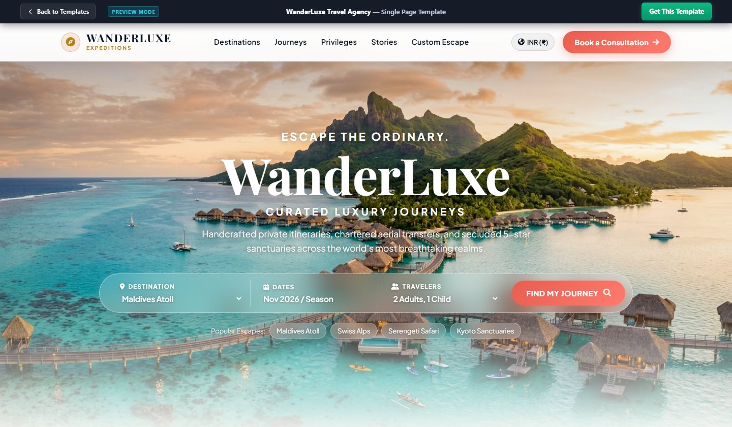 Travel Agency Preview